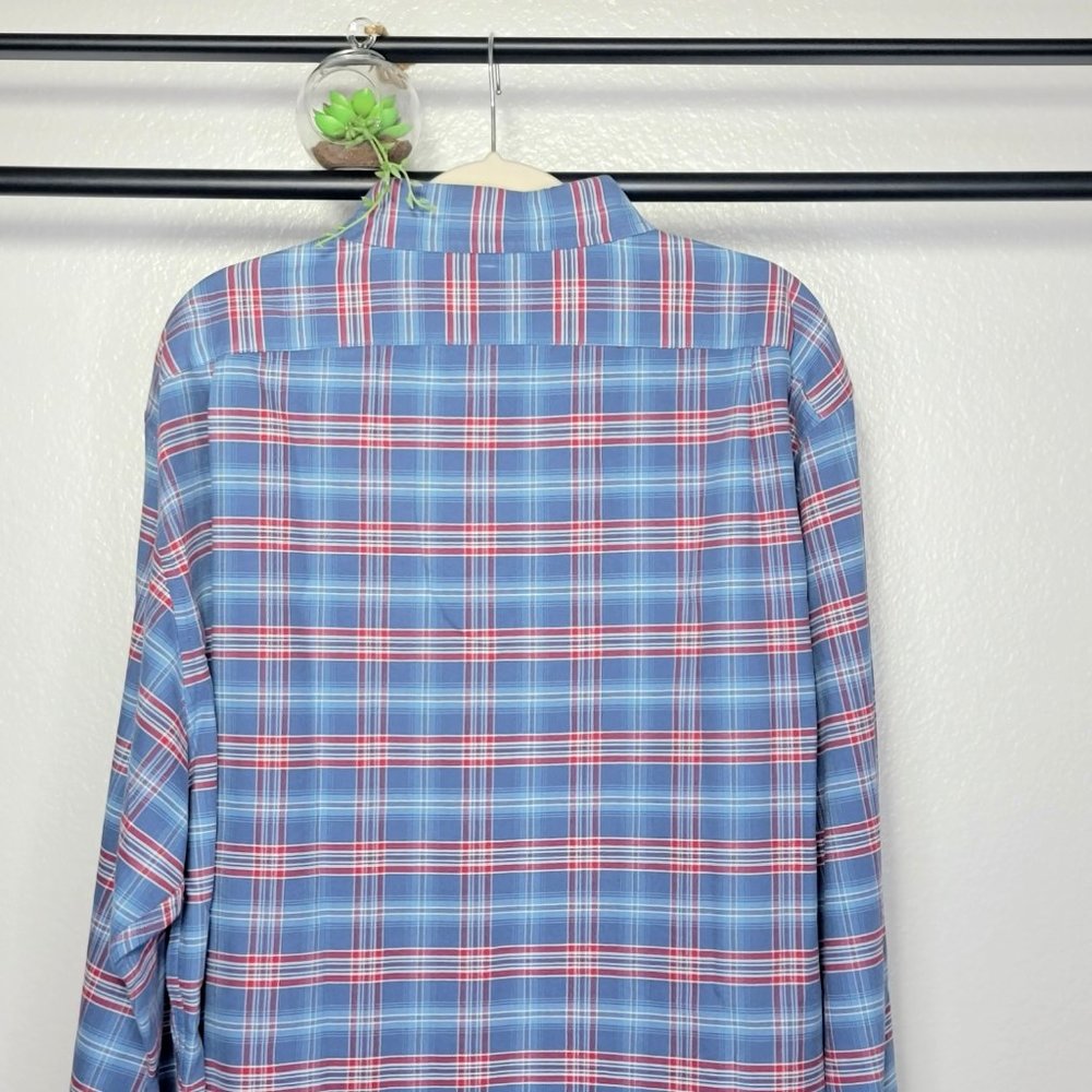 Daniel Cremieux Classics Slim Fit Blue Plaid Shirt - Picture 9 of 10